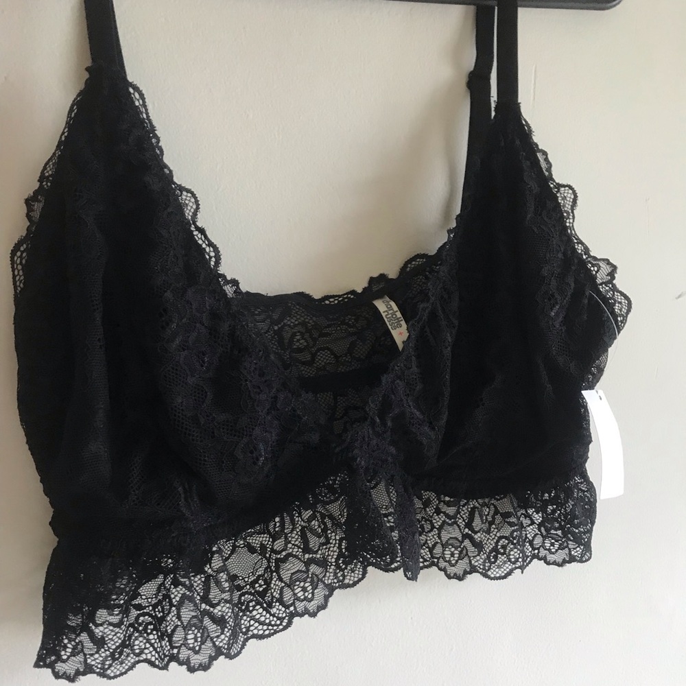 Black lace bralette - Charlotte Russe - 2X